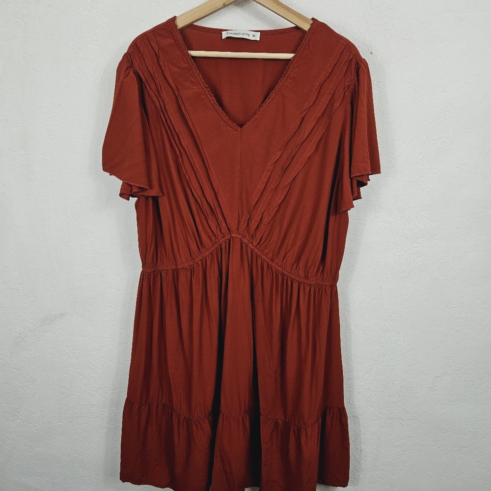 Rusttydustty 3XL plus Dress Cottagecore Bohemian